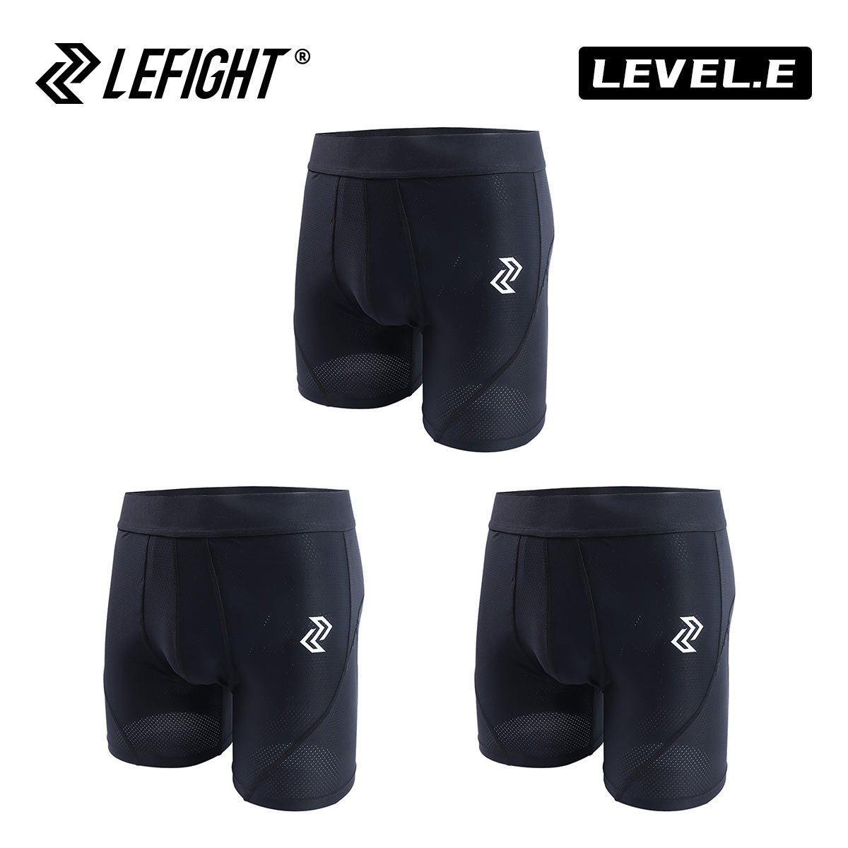 Paquete de 3 calzoncillos tipo bóxer deportivos Lefight para hombre