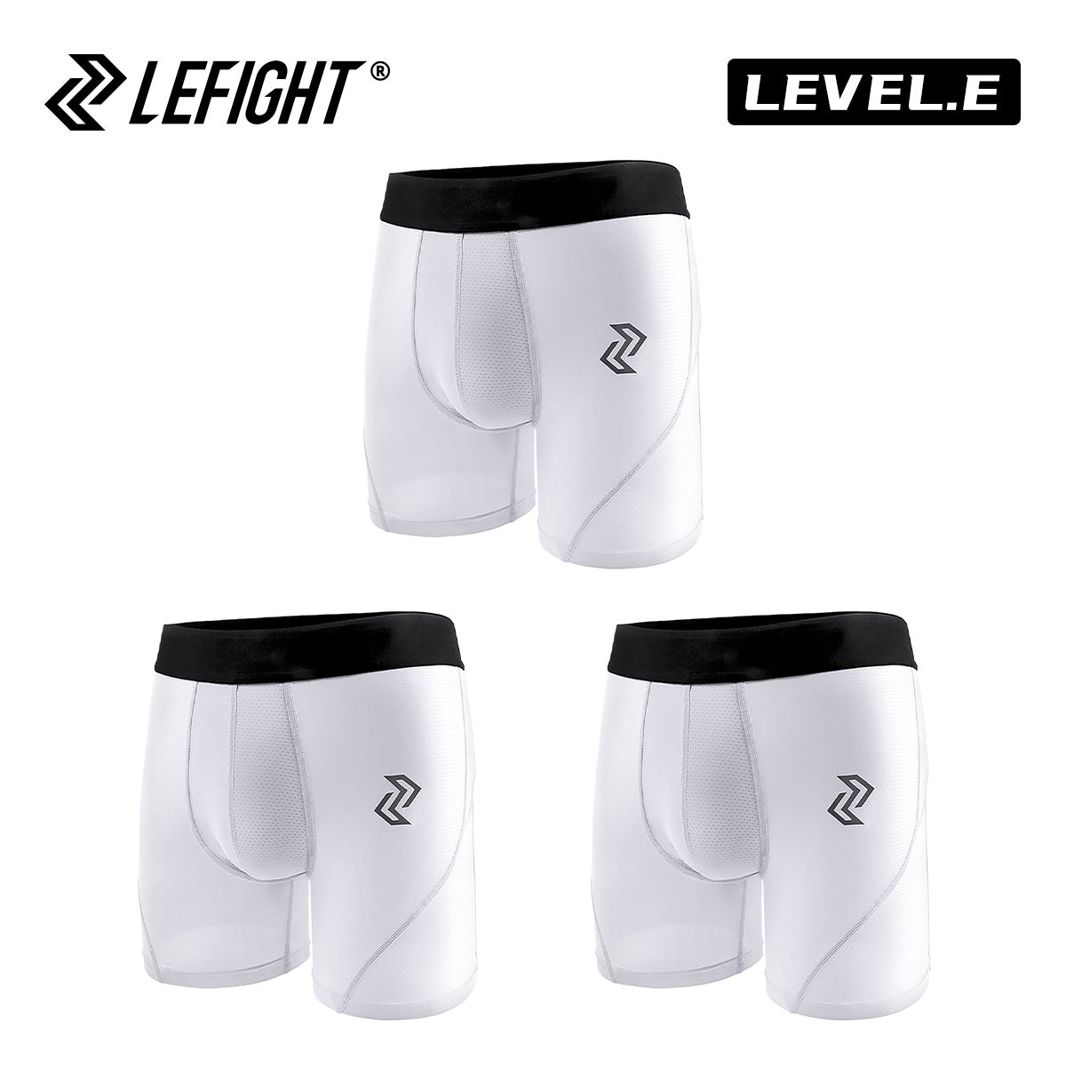 3 Pack - Lefight Men's Sports Boxer Briefs