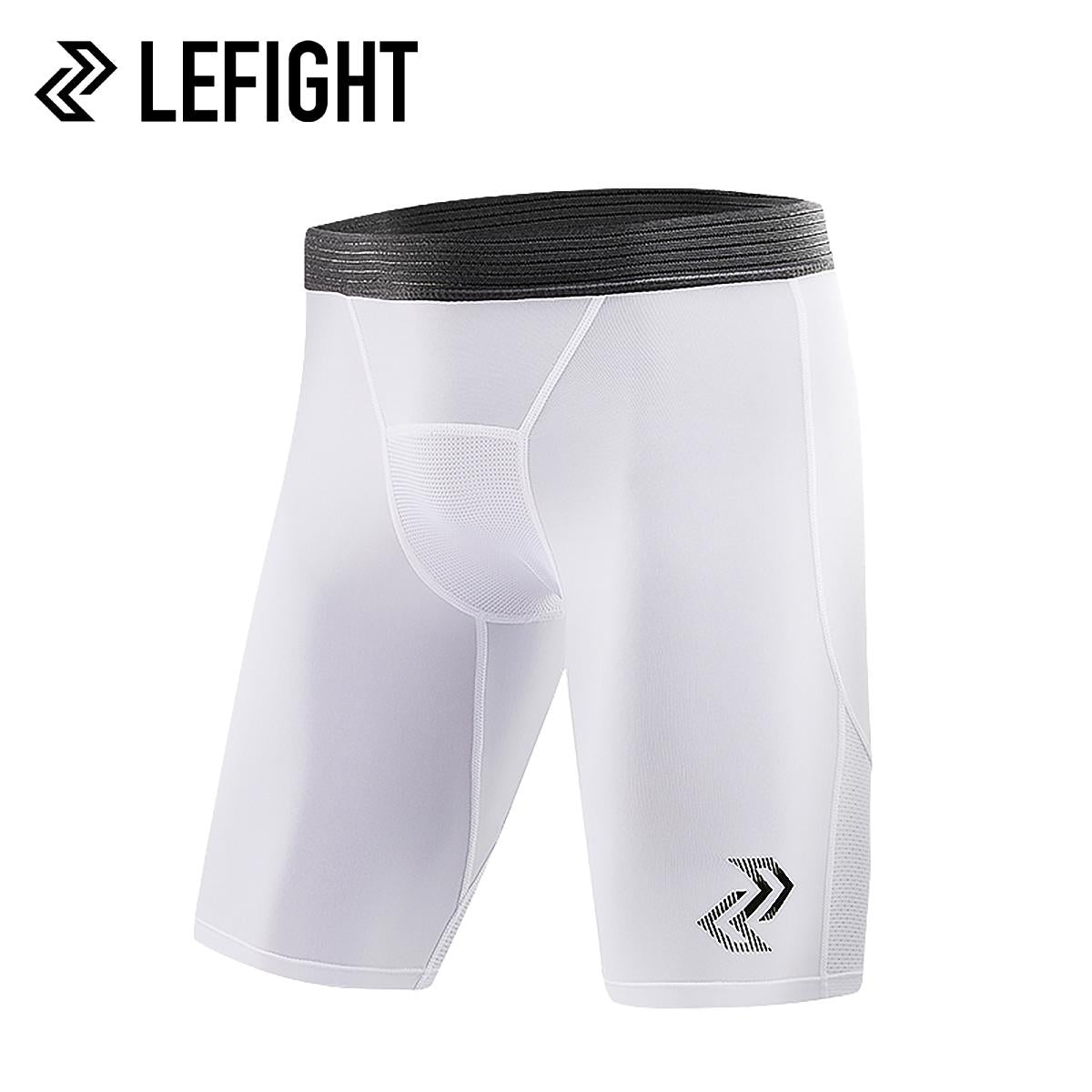 Lefight High Stretch Knee-Length Compression Shorts