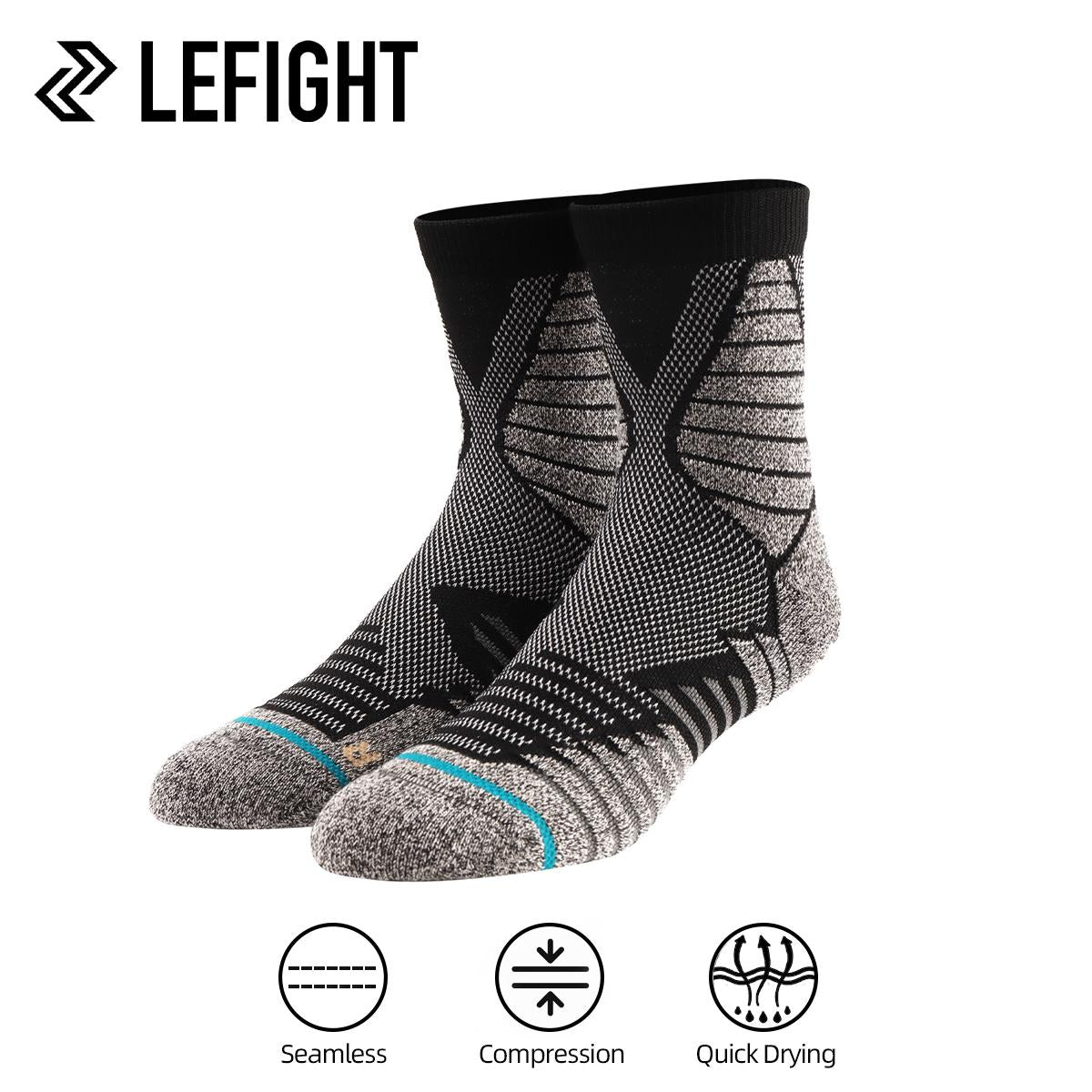 Seamless Compression Lefight Basketball Socks